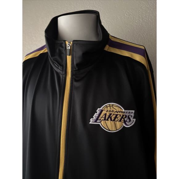 Los Angeles Lakers Carl Banks G III Zip Up Jacket Men’s Size 2XL Excellent - Picture 1 of 16